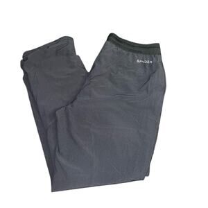 NEW SPYDER BLACK SKI PANTS FLEECE LINED PULL ON PANTS SZ XL